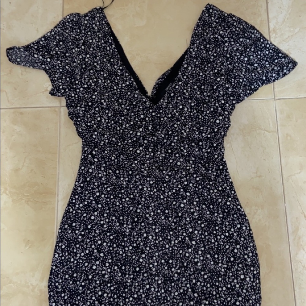 Forever 21 Black Floral Mini Dress